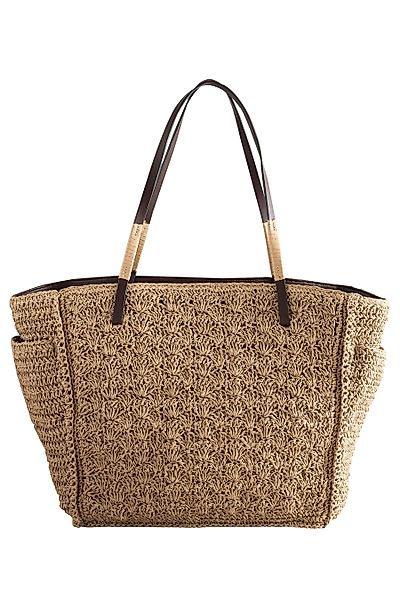 Next Schultertasche Strukturierte Schultertasche aus Stroh günstig online kaufen