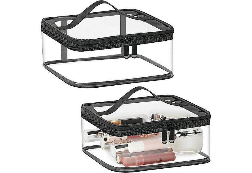 LuxusKollektion Kulturbeutel Kulturtasche Transparent 2 Stück PVC Wasserdic günstig online kaufen