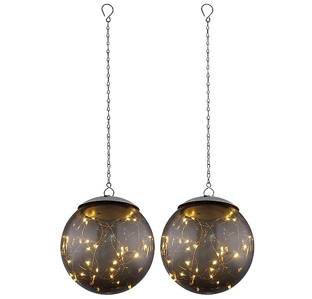 GLOBO LIGHTING LED Solarleuchte, LED-Leuchtmittel fest verbaut, Warmweiß, 2 günstig online kaufen