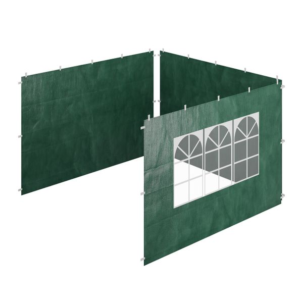 relaxdays Pavillonseitenteil Pavillon Seitenteile 3er Set, günstig online kaufen