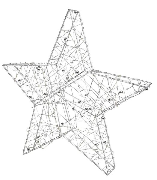 BURI Dekostern Drahtstern mit LED Beleuchtung günstig online kaufen