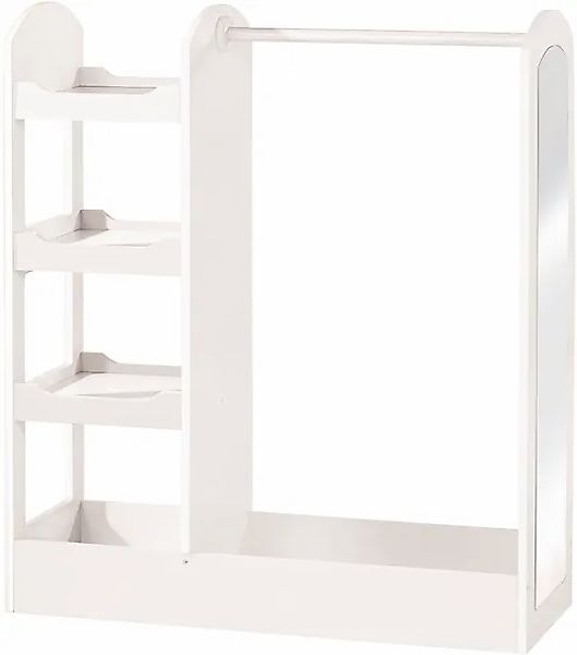 roba® Garderobenständer Kindergarderobe, weiß, mit Spiegel günstig online kaufen