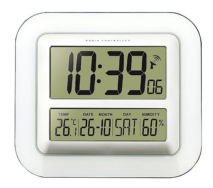 technoline Funkwanduhr WS 8006 (mit Temperatur- und Luftfeuchteanzeige) günstig online kaufen