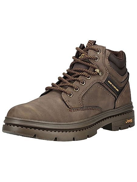 Jeep Stiefelette Lederimitat/Textil . Schnürstiefelette günstig online kaufen