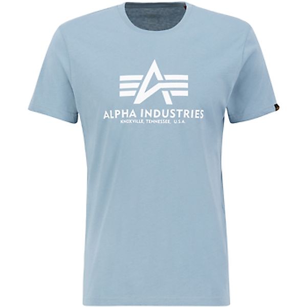 Alpha Industries  T-Shirts & Poloshirts Basic T-Shirt - greyblue günstig online kaufen
