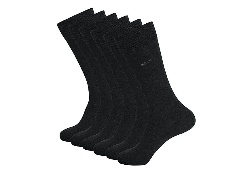 BOSS Businesssocken RS Uni Colors CC (3-Paar) mit dezentem Markenschriftzug günstig online kaufen