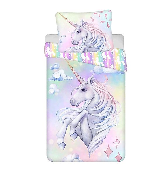 unicorn Kinderbettwäsche Kuschelige Bettwäsche Baumwolle, 140x200 günstig online kaufen