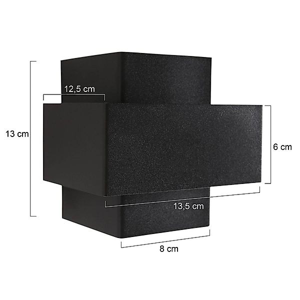 Wandleuchte Muro 3367, schwarz, up/down, G9, 2.700 K günstig online kaufen