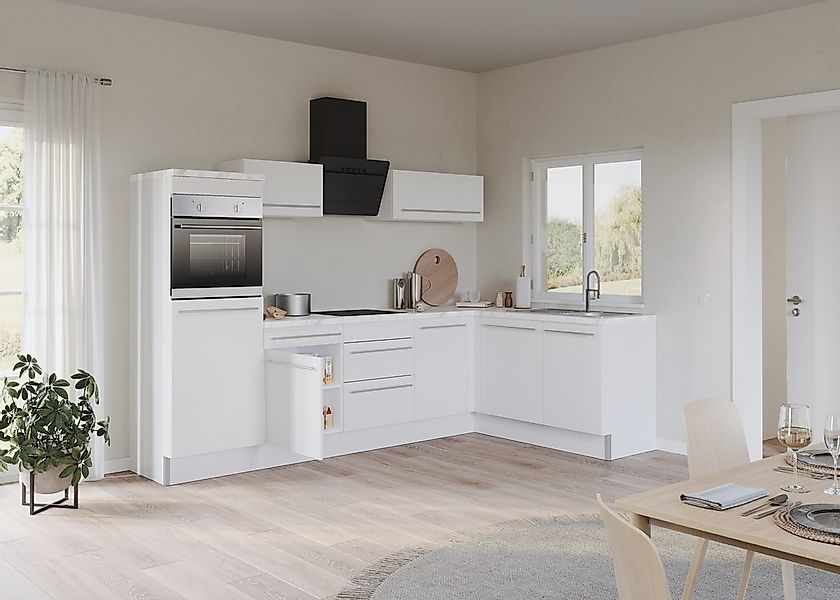 KOCHSTATION Küche »KS-Bern2«, Stellmaße 295 x 175 cm, wahlweise mit E-Gerät günstig online kaufen