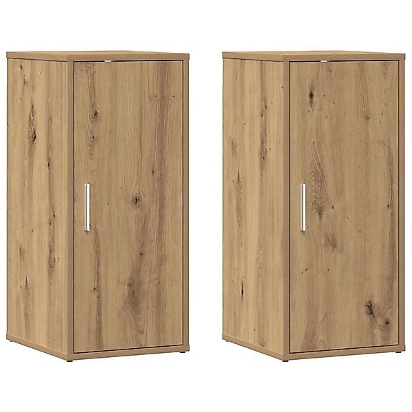 vidaXL Schuhschränke 2 Stk Artisan-Eiche 32x35x70 cm Holzwerkstoff 856707 günstig online kaufen