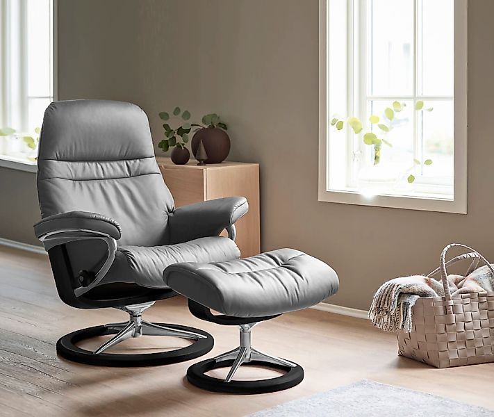 Stressless Relaxsessel "Sunrise" Relaxsessel mit Hocker, mit Signature Base günstig online kaufen