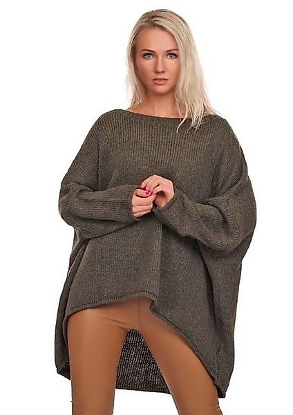 Charis Moda Strickpullover "Adriana" asymmetrischer Schnitt im Oversize Loo günstig online kaufen