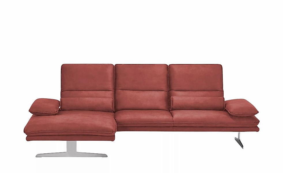 W.SCHILLIG Ecksofa aus Mikrofaser Broadway ¦ rot ¦ Maße (cm): B: 291 H: 94 günstig online kaufen