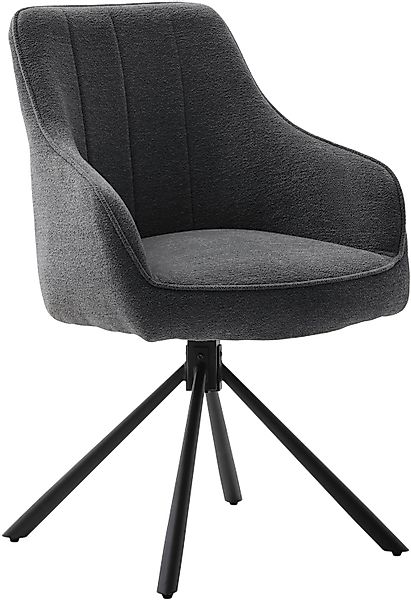 MCA furniture Esszimmerstuhl »KASAMA«, Strukturstoff, (2er-Set), 180° drehb günstig online kaufen
