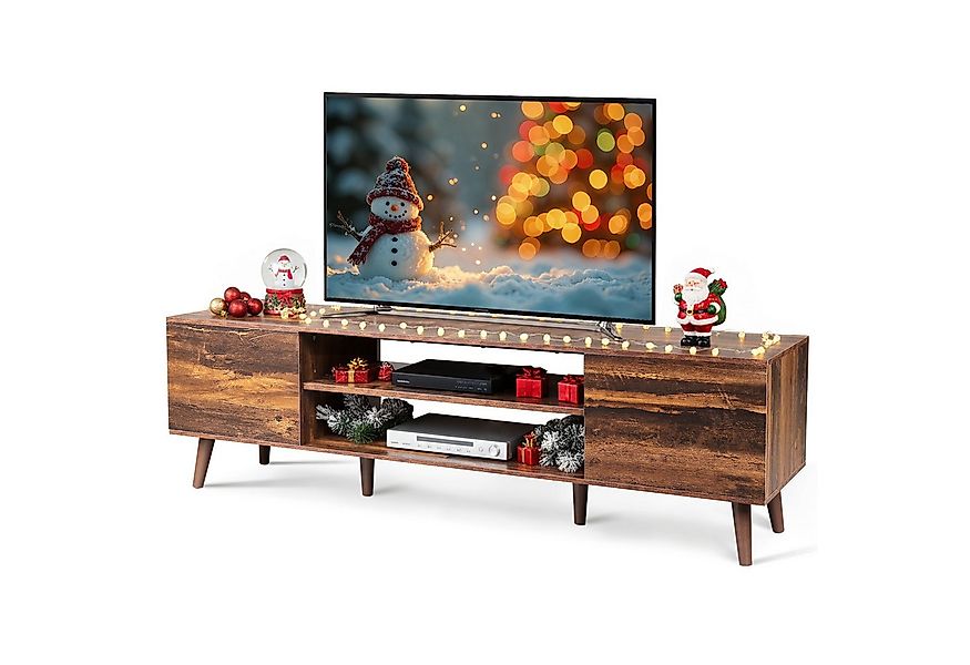 WLIVE TV-Schrank Lowboard mit 2 Türen, Fernsehschrank für Fernseher bis zu günstig online kaufen