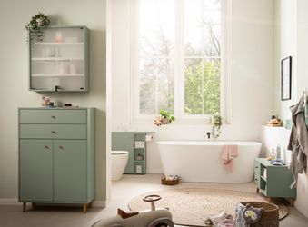 Schildmeyer Midischrank "Bjarne, Breite 77 cm" Mit Metallbeschlägen, Griffe günstig online kaufen