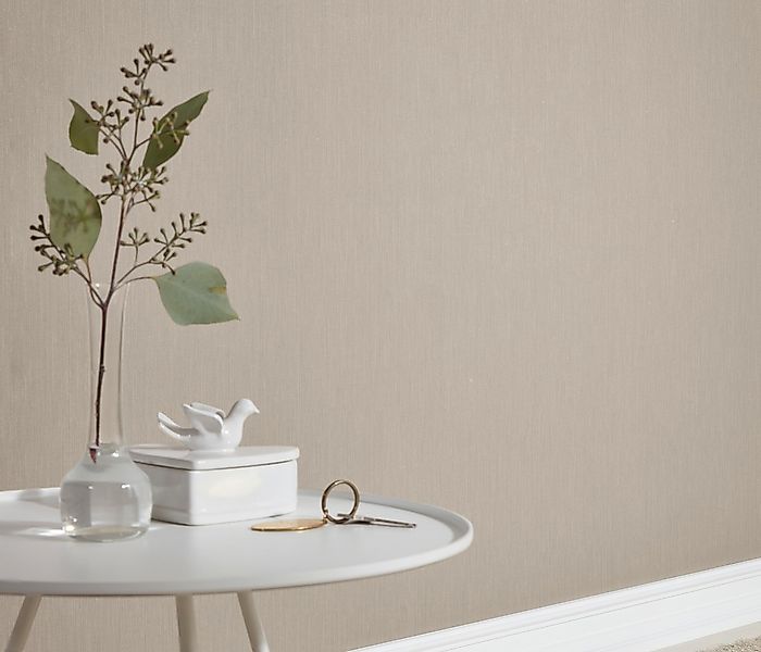 Erismann Vliestapete Guido Maria Kretschmer Fashion for Walls Uni Taupe günstig online kaufen