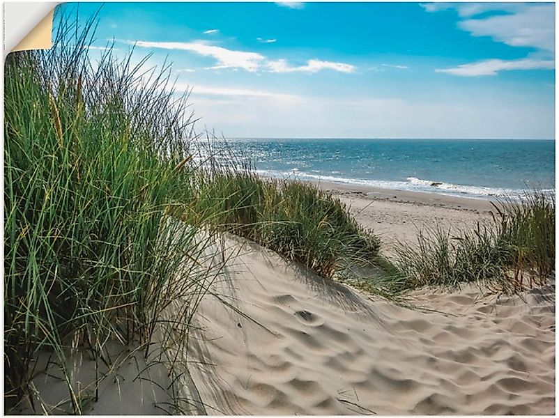 Artland Wandbild »Dünenlandschaft im Sommer an der Nordsee«, Strand, (1 St. günstig online kaufen