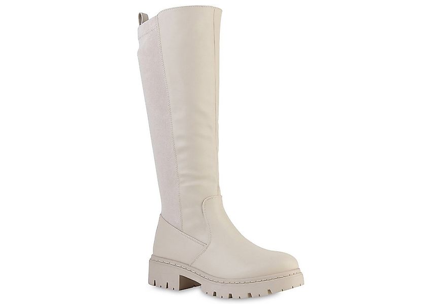 VAN HILL 841835 Stiefel Damen Klassische Stiefel Profil-Sohle Plateau Vorne günstig online kaufen