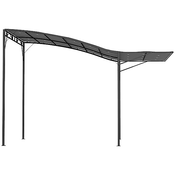 Outsunny Pergola Pavillon 3x2,5m Stahl Wasserabweisend Sonnenschutz mit ver günstig online kaufen