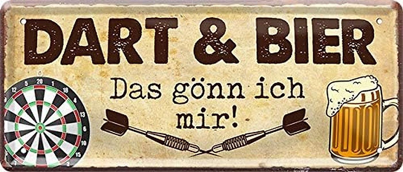 schilderkreis24 Metallschild Dart & Bier günstig online kaufen
