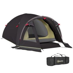 Outsunny Tunnelzelt mit Vordach, Seitentür&Fenster, Bodenplane, günstig online kaufen