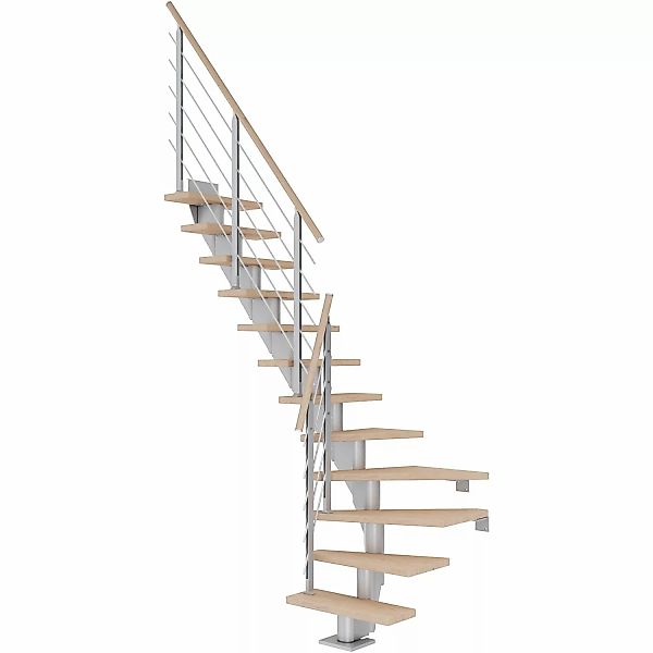 Dolle Mittelholmt. Frankfurt Eiche/weiß Perlgr. GH bis 301 cm 1/4gew. 75 cm günstig online kaufen