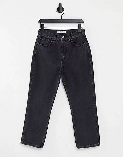 Topshop – Editor – Schwarze Jeans mit geradem Schnitt günstig online kaufen