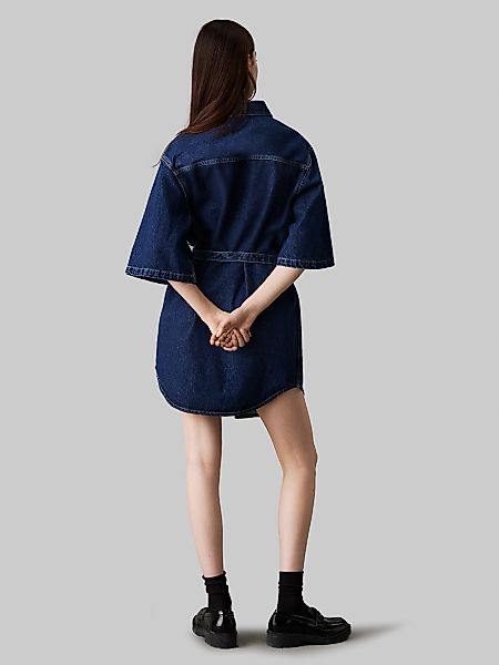 Calvin Klein Jeans Jeanskleid "UTILITY BELTED SHIRT DRESS", mit Logopatch günstig online kaufen