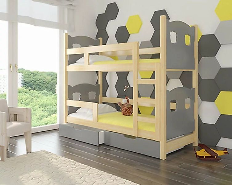 Feldmann-Wohnen Hochbett MARABA (Etagenbett mit 2 Schlafgelegenheiten) Farb günstig online kaufen