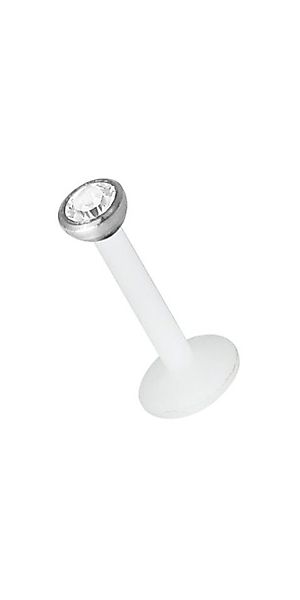 Karisma Nasenpiercing Weisses Steck Bioplast Labret günstig online kaufen