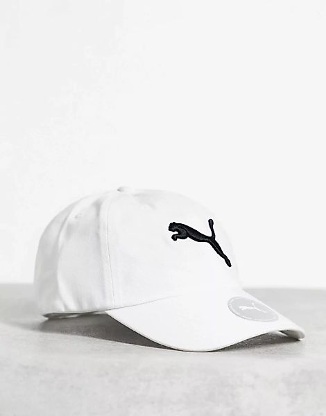 PUMA – Kappe mit Logo in Weiß günstig online kaufen