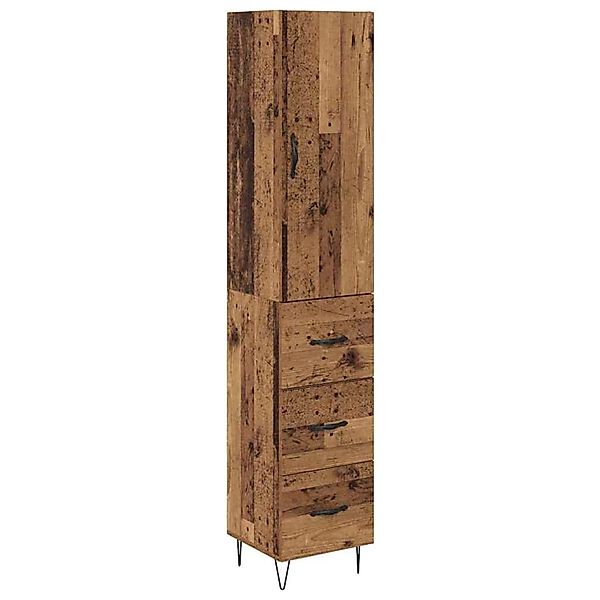 vidaXL Highboard Altholz 69,5 x 34 x 180 cm Holzwerkstoff 3402723 günstig online kaufen
