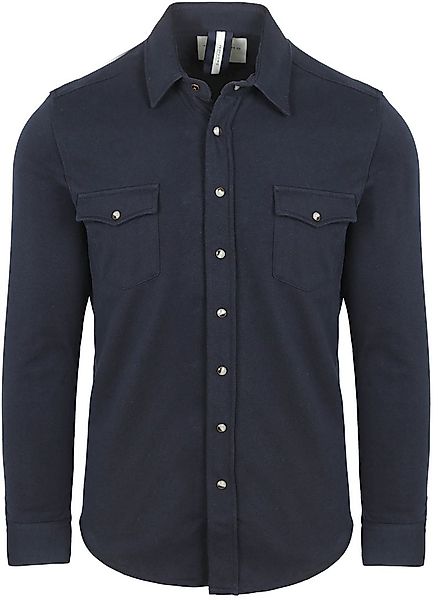 Profuomo Overshirt Western Jersey Navy - Größe XL günstig online kaufen