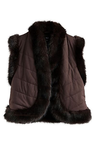 Next Steppweste Gilet aus Kunstfell und Velourskunstleder (1-tlg) günstig online kaufen