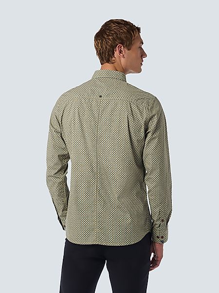 NO EXCESS Langarmhemd mit Minimalprint - All-Over-Print Hemd günstig online kaufen