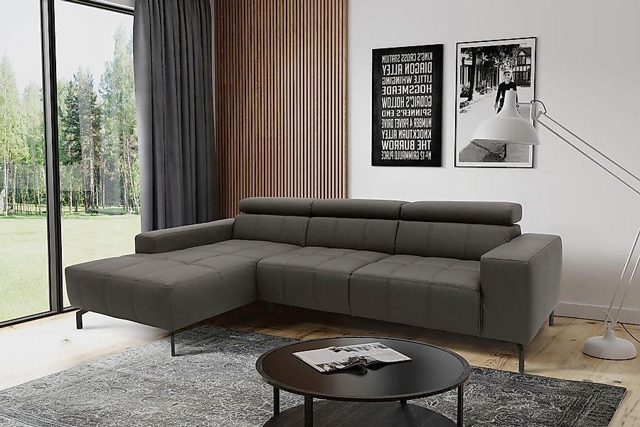 DOMO collection Ecksofa "Cunelli tolle Sitznähte als Designelement, fester günstig online kaufen