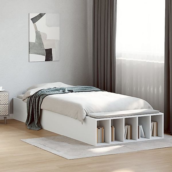 vidaXL Bett, Bettgestell Weiß 100x200 cm günstig online kaufen