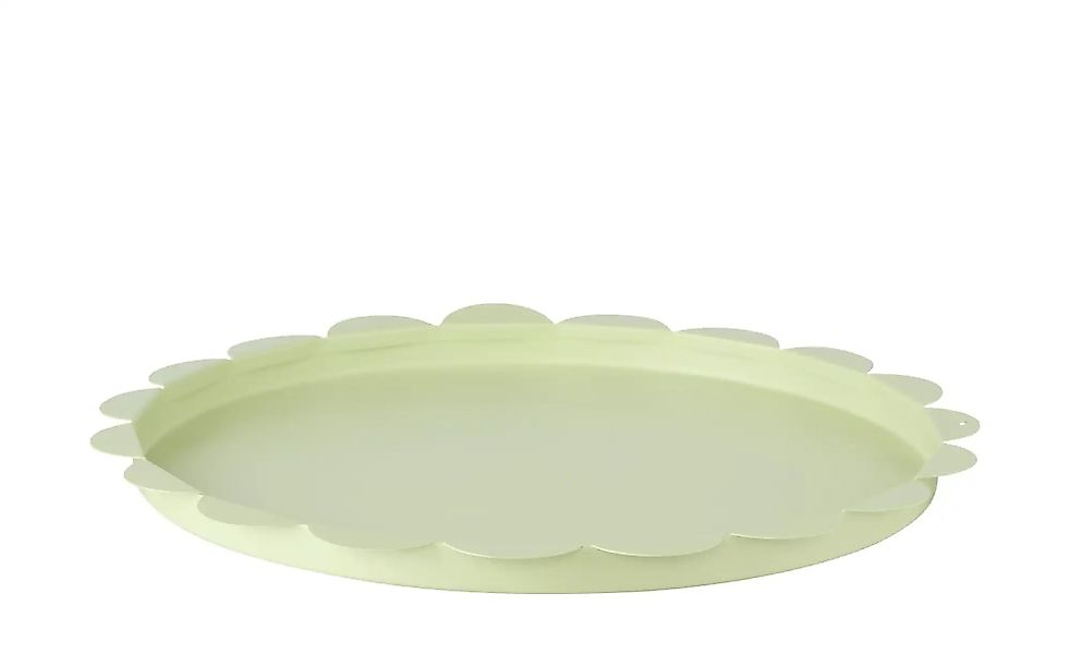 HOME STORY Deko Teller   ¦ gelb ¦ Metall ¦ Maße (cm): H: 2  Ø: 33 Accessoir günstig online kaufen