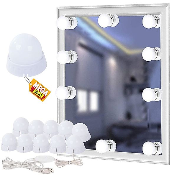 MEGADEALS LED Spiegelleuchte Schminklicht Badlicht Beleuchtung günstig online kaufen