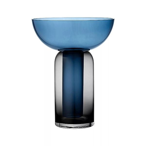 AYTM - Torus Vase H 19,5cm - schwarz, marineblau/H 19,5cm x Ø 15cm günstig online kaufen
