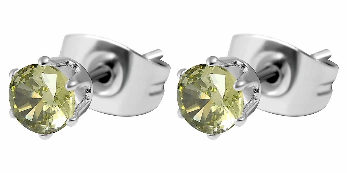 Adelia´s Paar Ohrhänger "Damen Ohrringe – Ohrstecker aus Edelstahl mit Zirk günstig online kaufen