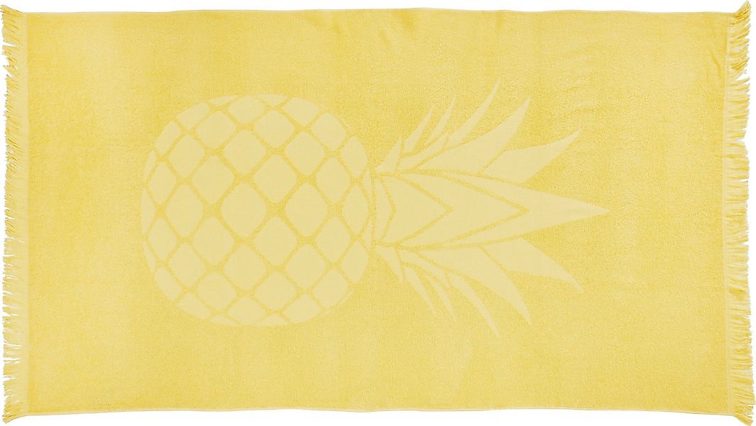 done. Hamamtücher "Pineapple" saugfähige Frottier-Innenseite, ideal als Sau günstig online kaufen