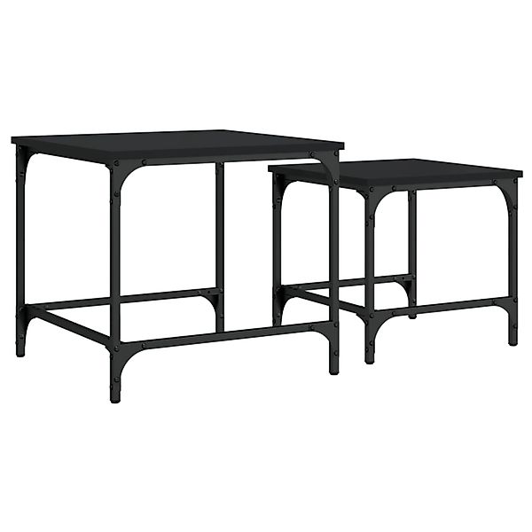 vidaXL Couchtisch Satztische 2 Stk. Schwarz günstig online kaufen