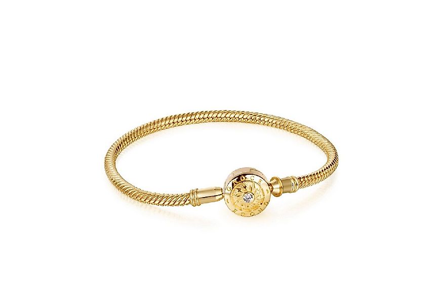 Gnoce Perlenarmband Gnoce Armband mit Zirkonia CGB017-21 Silber vergoldet günstig online kaufen