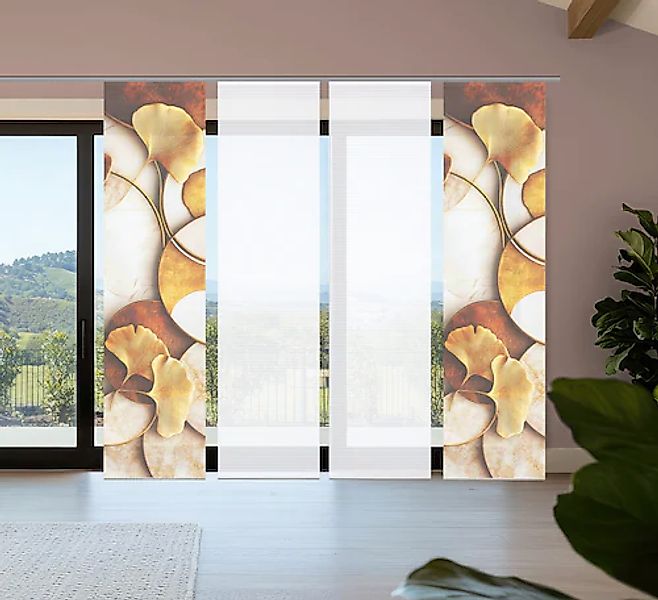 HOME in green Schiebegardine »STORM« Paneelwagen 4 Stk. tlg. Bambusoptik, S günstig online kaufen