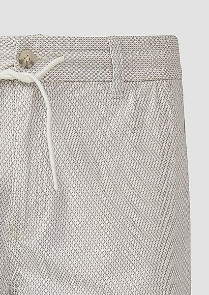 s.Oliver Bermudas Relaxed-Fit-Bermuda mit Minimalmuster und Elastikbund günstig online kaufen
