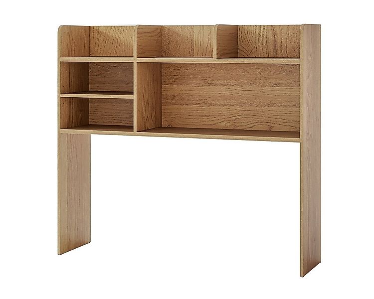 COSTWAY Regal-Schreibtisch, Aufsatzregal mit 6 Ablagen, Holz 94x24x85cm günstig online kaufen