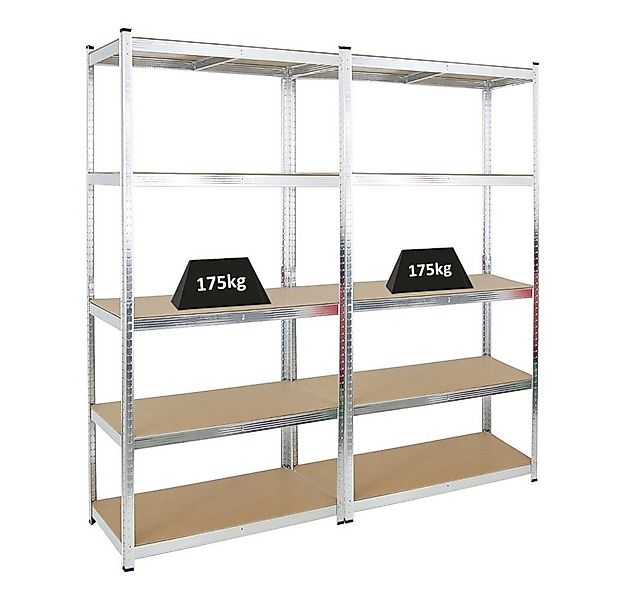 PROREGAL® Schwerlastregal MegaDeal 2x Kellerregal GORILLA 200x100x50cm Fach günstig online kaufen