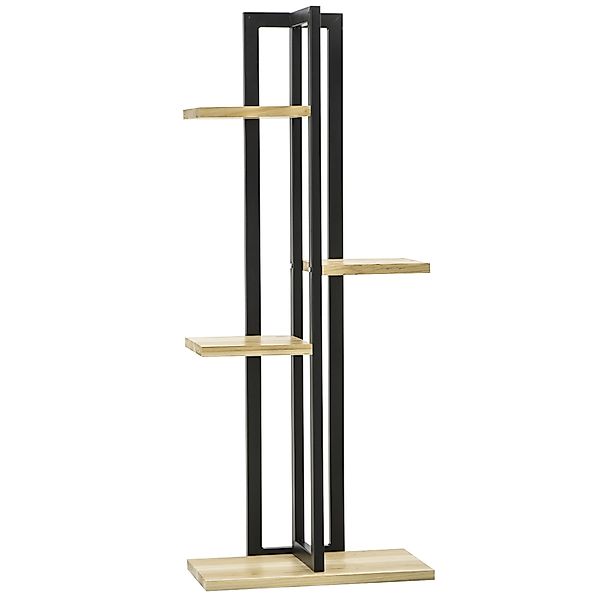 Outsunny 4-Etagen Pflanzenständer, 110 cm hoch Blumenständer für Innen Auße günstig online kaufen